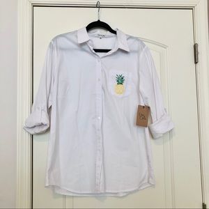 Eden & Olivia | Pineapple Button Down Shirt